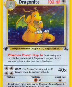 Fossil Holo Rare Dragonite