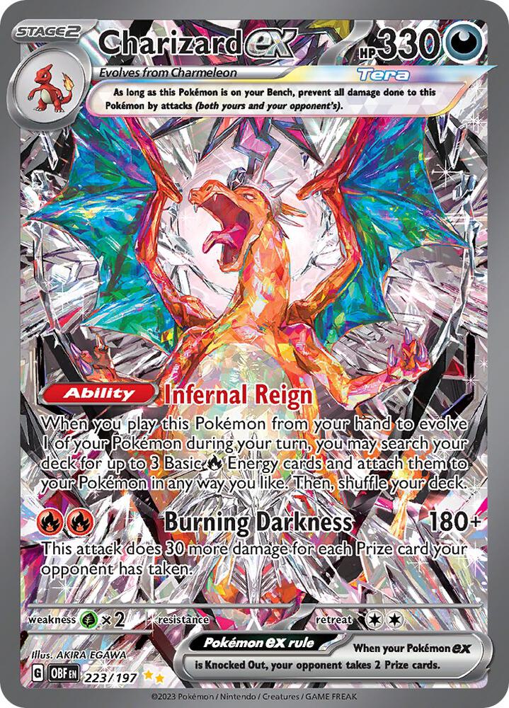 SV03: Obsidian Flames (OBF) Charizard ex 223/197 - SV03: Obsidian Flames (OBF)