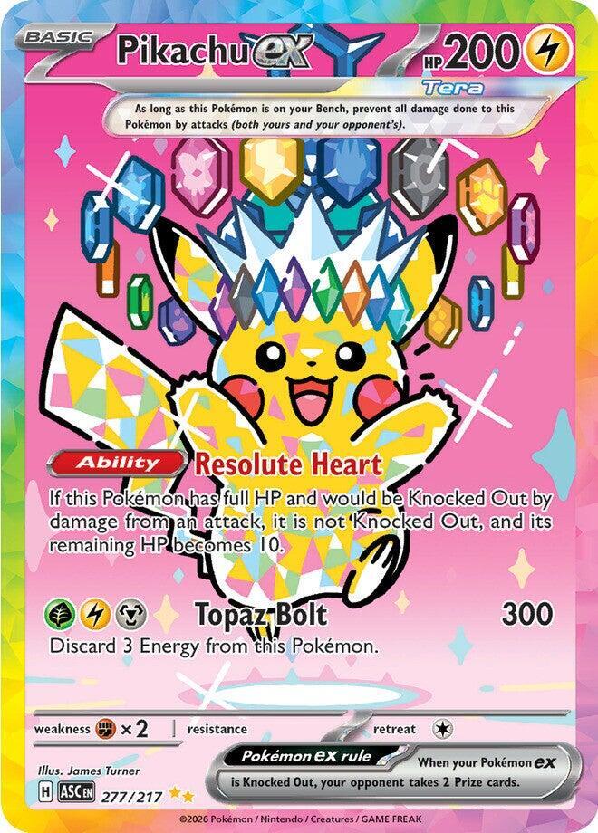 ME: Ascended Heroes (ASC) Pikachu ex - 277/217
