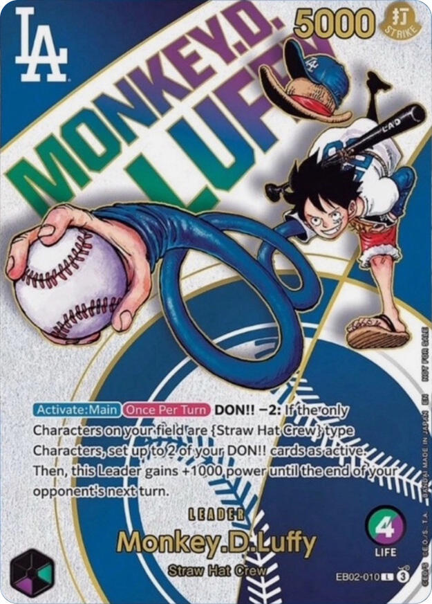 Monkey.D.Luffy 010 (Dodgers x ONE PIECE) Monkey.D.Luffy 010 (Dodgers x ONE PIECE)